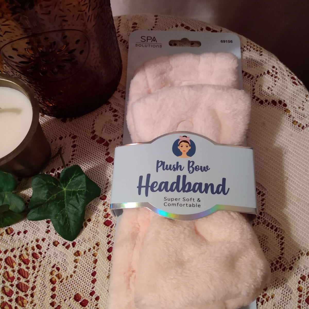 Plush Bow spa headband image 0