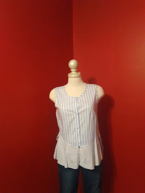 Blue Stripes Top image 0