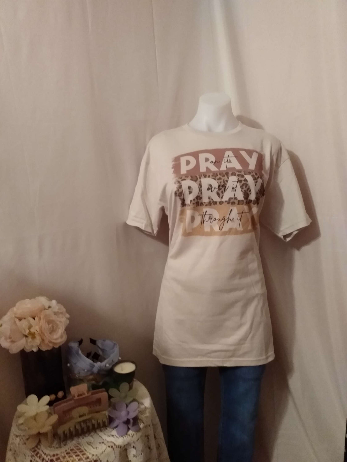 Pray on / over/ through graphic tees  image 1