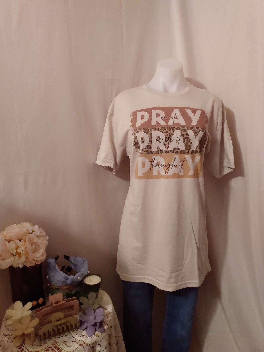 Pray on / over/ through graphic tees  image 0