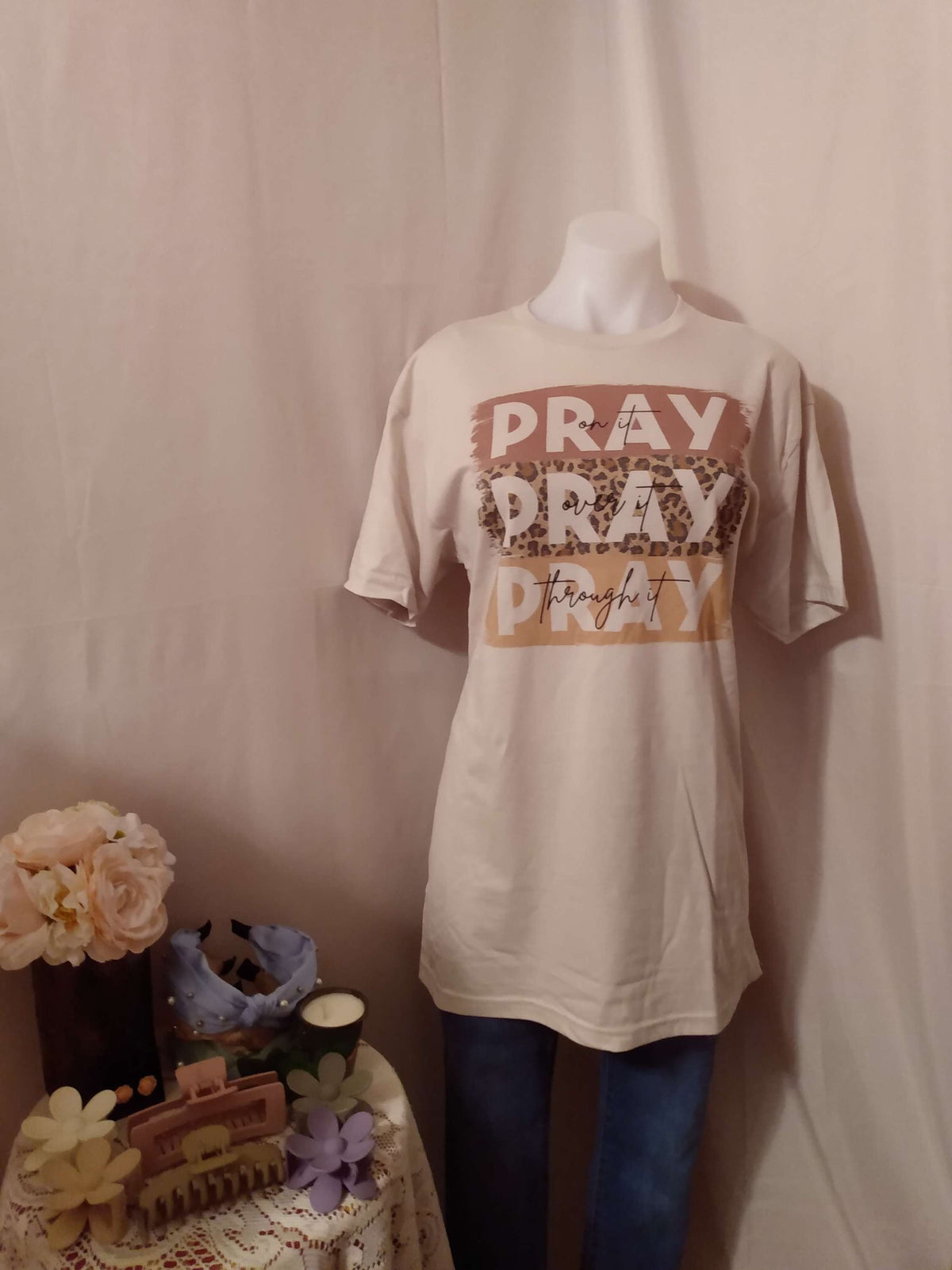 Pray on / over/ through graphic tees  image 0