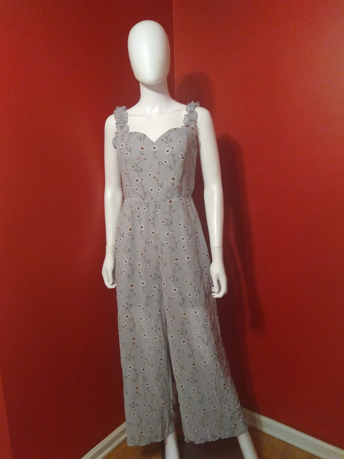 Blue Floral Jumpsuit image 0