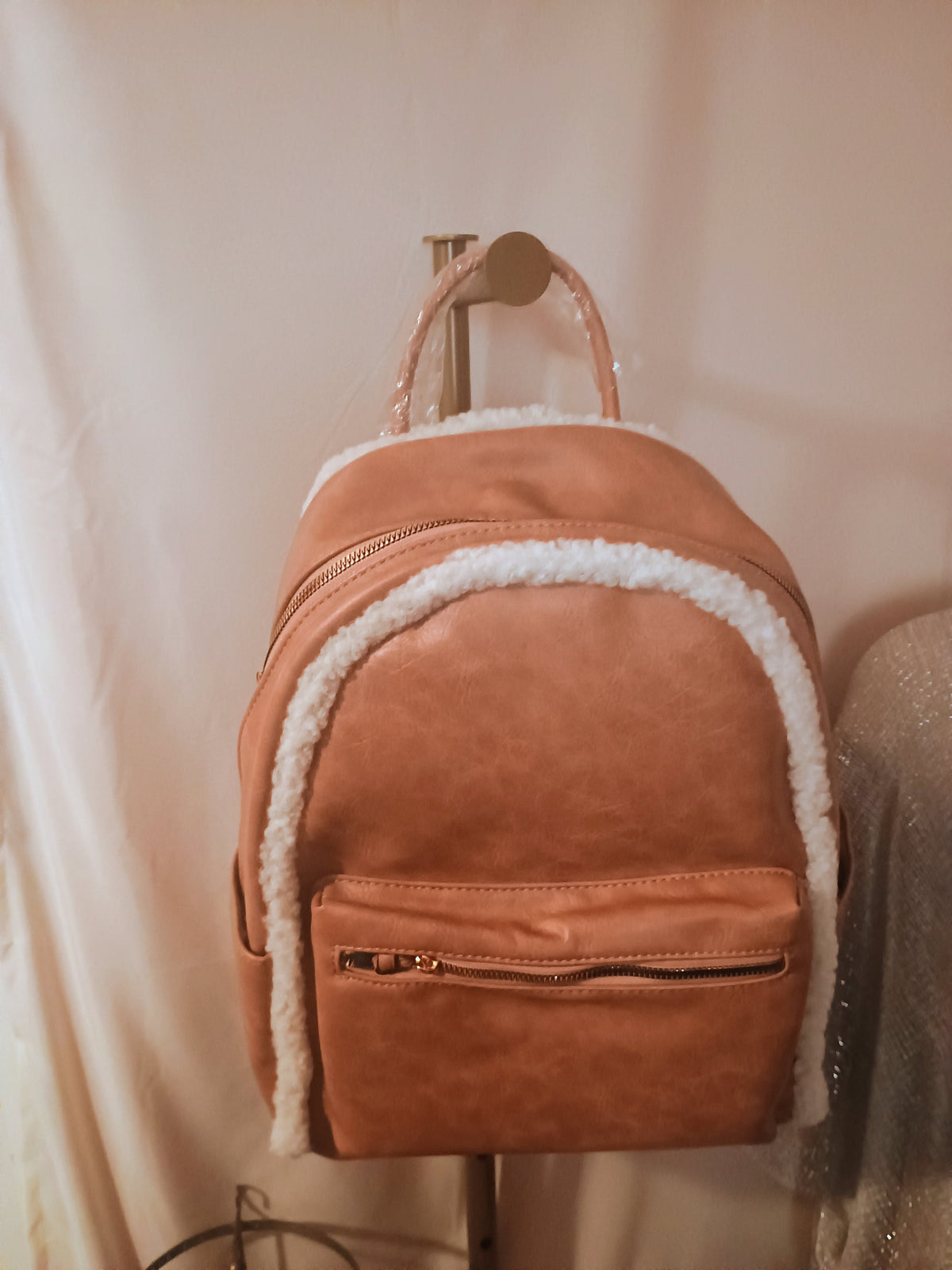 Bria Sherpa Trim Backpack