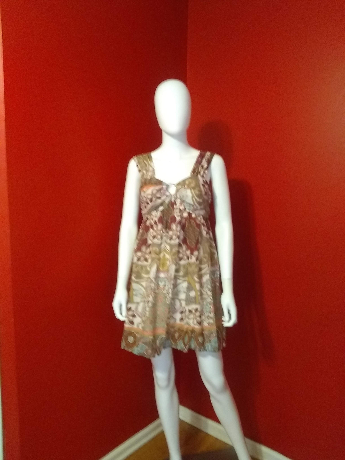 berry / moss dress image 0