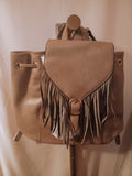 Jewel Fringe Bucket Backpack